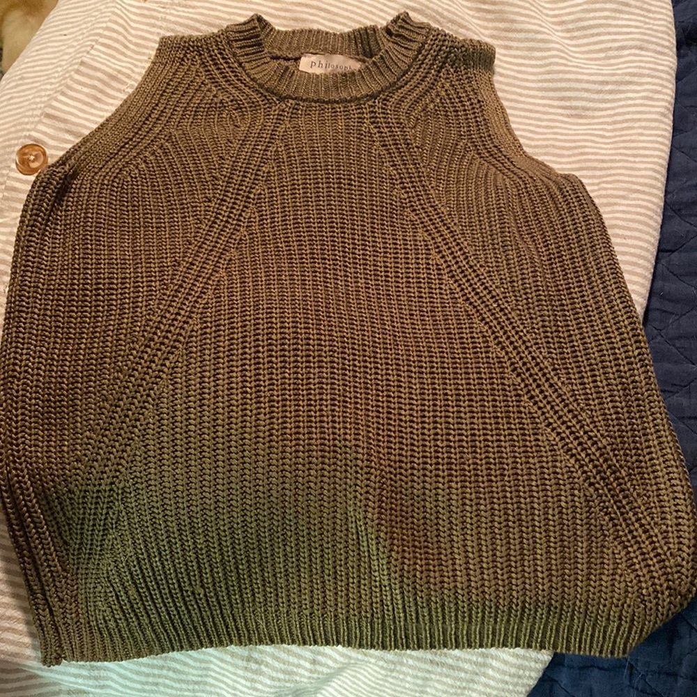 Philosophy Knit tank Olive